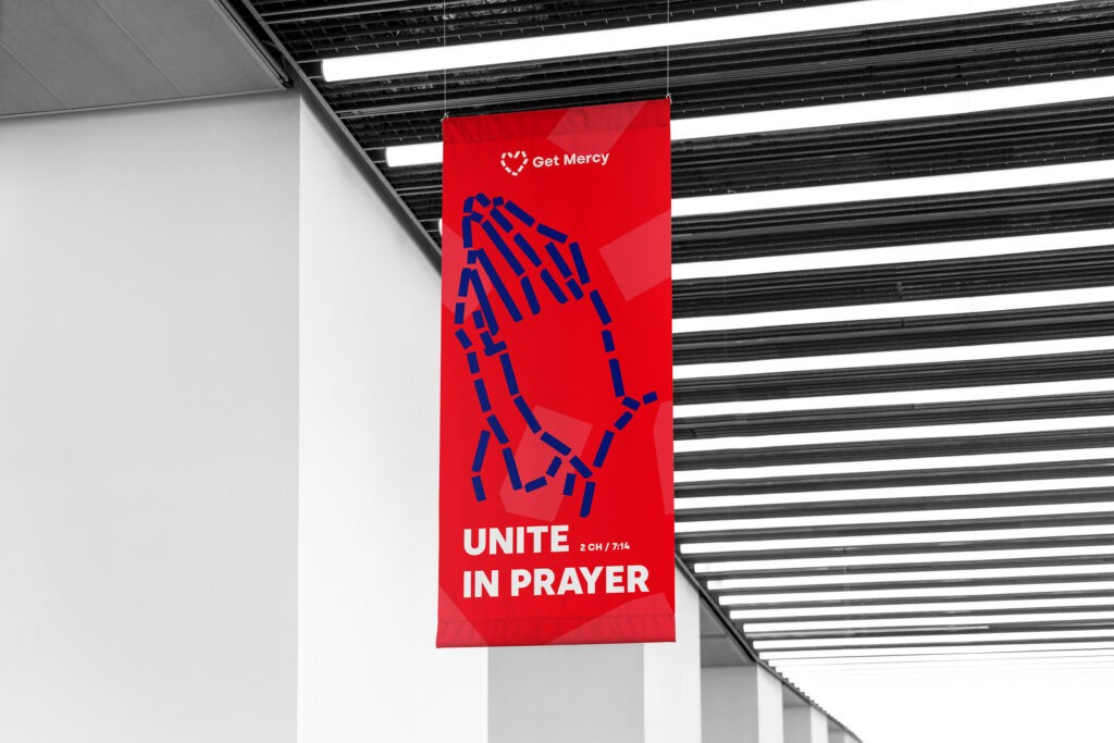 unite in prayer get mercy rollup banner 