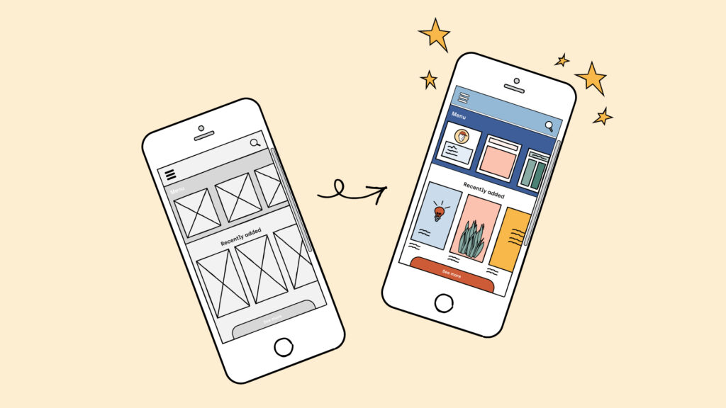 How Lo-Fi Prototypes (wireframe) translate to Hi-Fi Prototypes