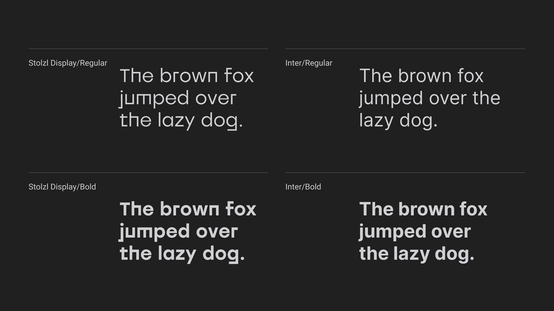 Kosmonaut Online Casino fonts – Stolzl Display and Inter