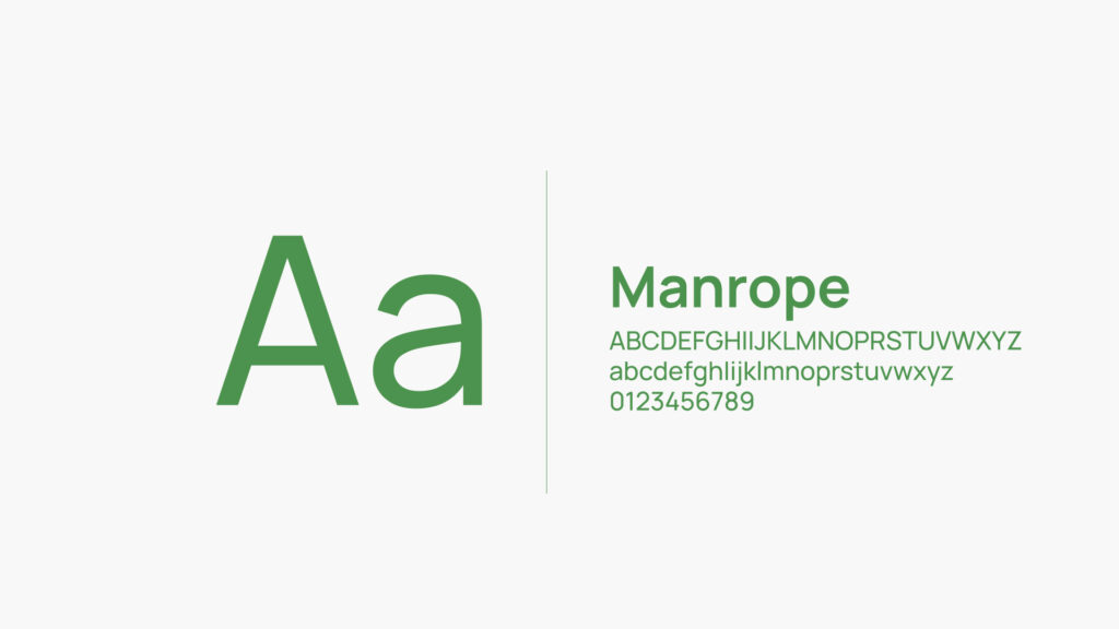 eForest web app typeface 1